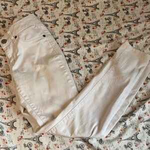 Cream Skinny Jeans